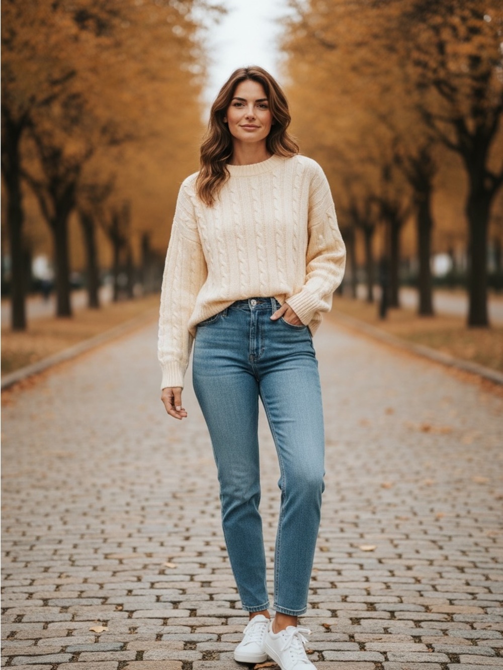 wild fable Yellow/Pid Cable Knit Crewneck Sweater - Picture 5 of 7